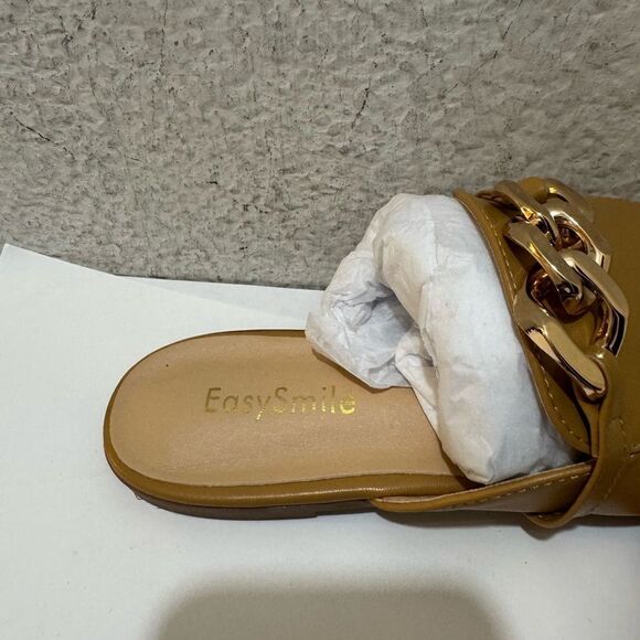 Easy smile Womens size 7.5  mules with chain - Picture 3 of 9